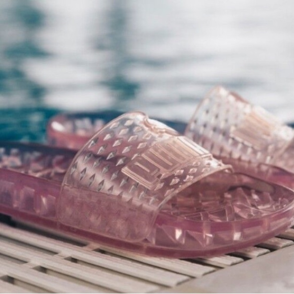 PUMA Fenty X Rihanna Jelly Slides Sandals Prism Pink